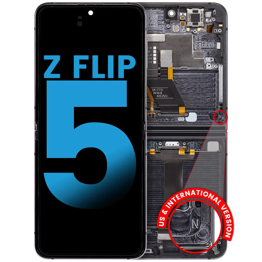Pantalla interior OLED con marco para Samsung Galaxy Z Flip 5 5G — foto 2