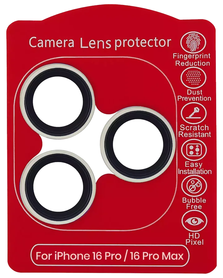 Casper Camera Lens Protector For iPhone 16 Pro / 16 Pro Max (Natural Titanium) (Clear) — foto 2