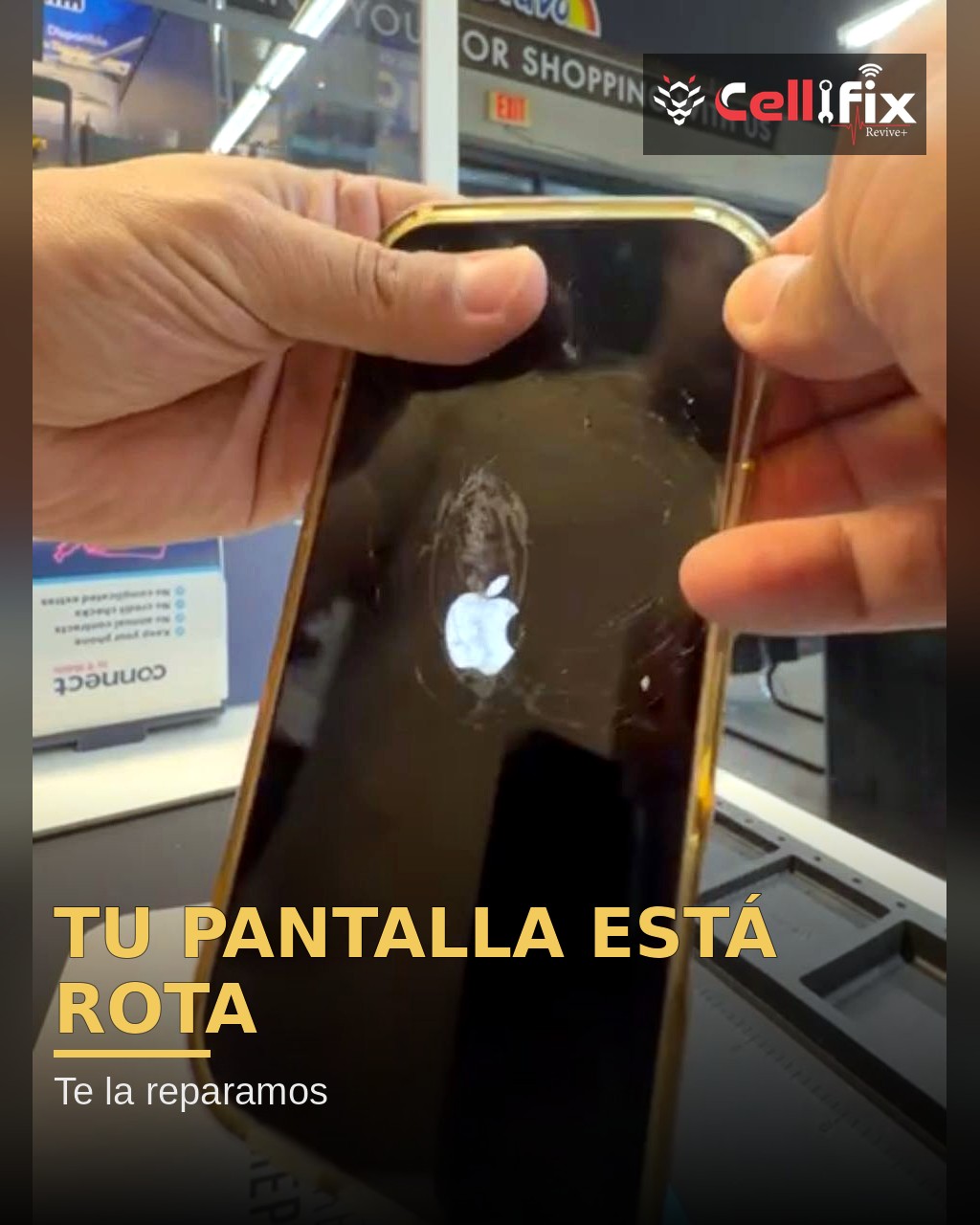 Pantalla rota: solución inmediata en Cellifix