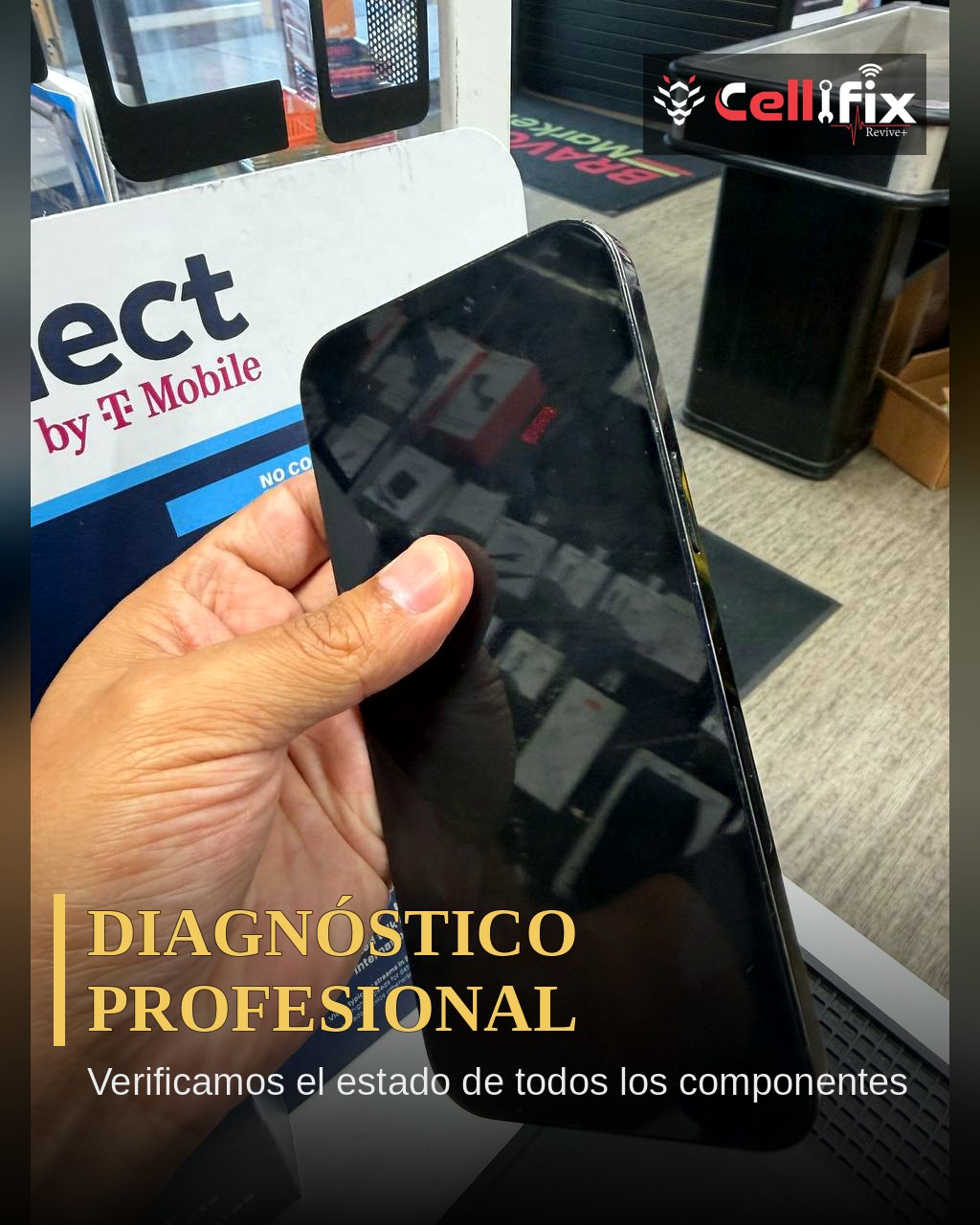 Reparación de pantalla iPhone destrozada