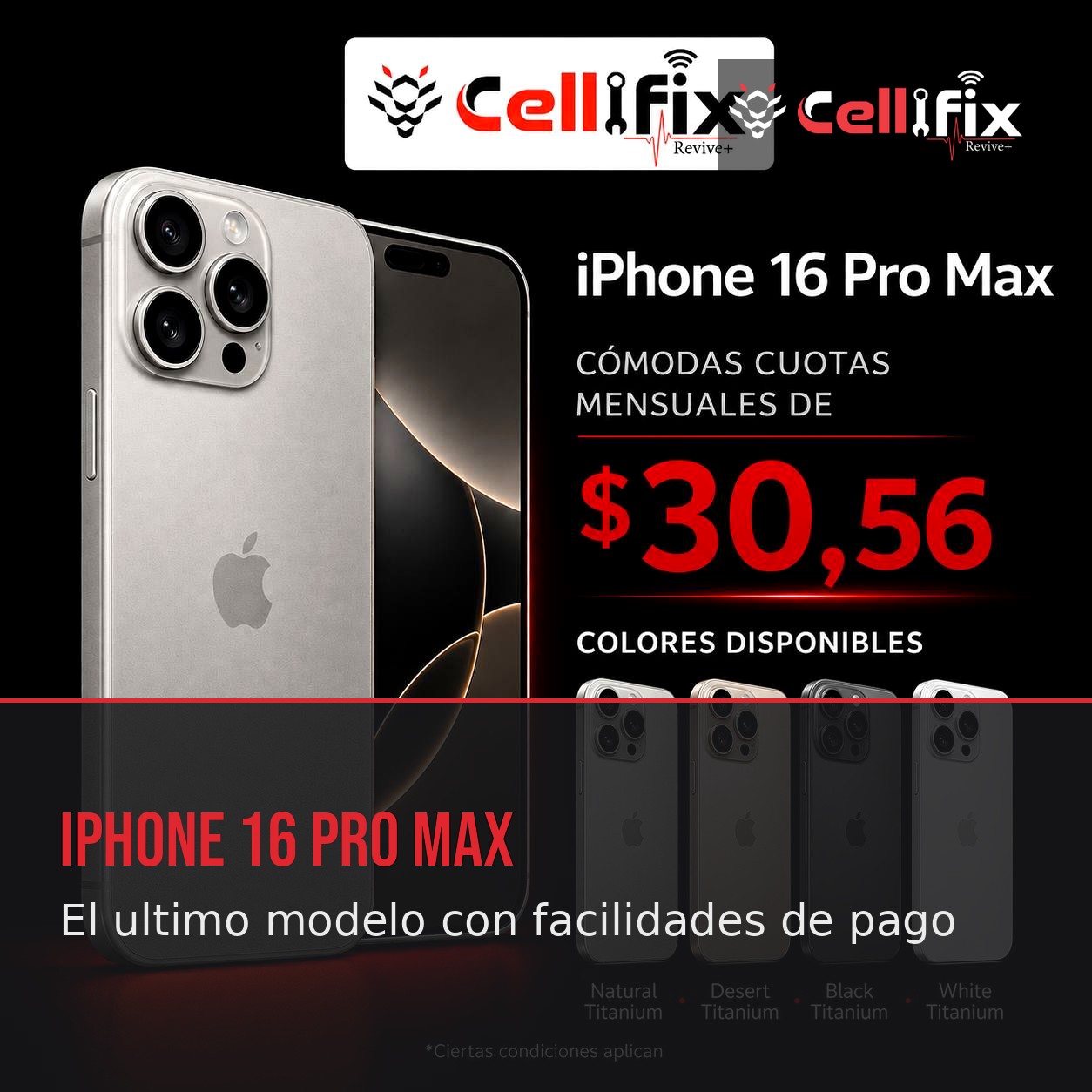 iPhone con financiamiento accesible en Cellifix